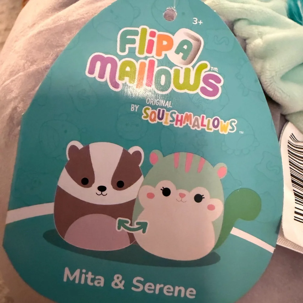 Squishmallows Mita & Serene 12” Flipamallow Size:‎ 12 In and Cam 4.5